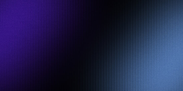Dark Purple and Blue Abstract Gradient Background with Vertical Light Rays, Grainy Texture and Modern Digital Background