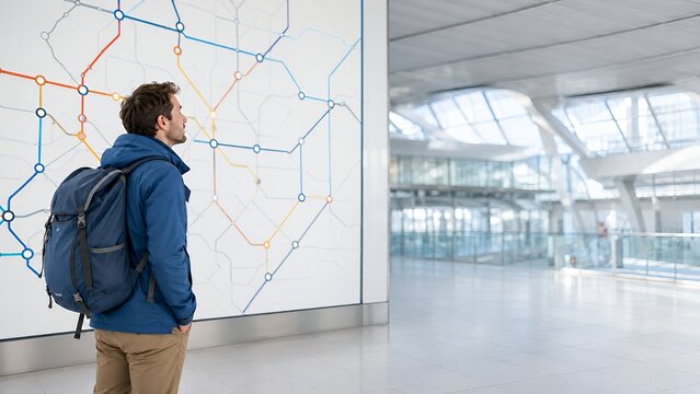 Urban Navigator: Decoding Transit Maps in Modern Transport Hubs