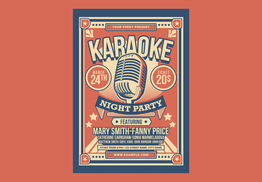 Karaoke Night Party Flyer