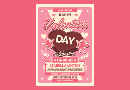 Valentine Day Celebration Flyer