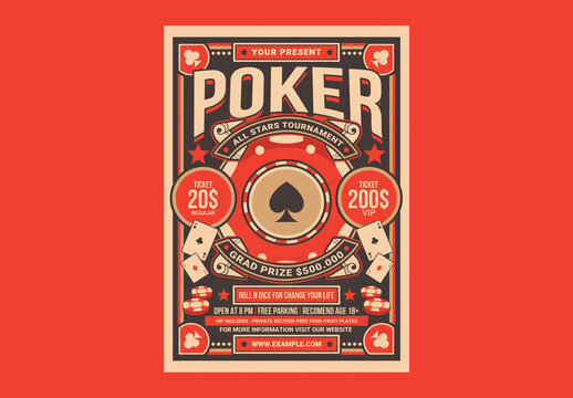 Poker Tournament Flyer Template