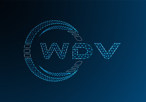 VDV low poly letter logo vector design. VDV lower poly logo design. Low poly logo.