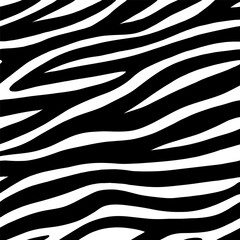 Obraz premium Bold zebra stripes pattern. Animal print background ideal for luxury textile, fashion fabric, and African safari design.