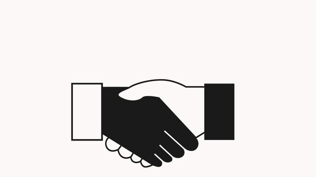 Handshake Agreement Business Animation Icon