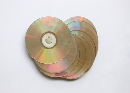 stack of cd, vintage concept for element design 