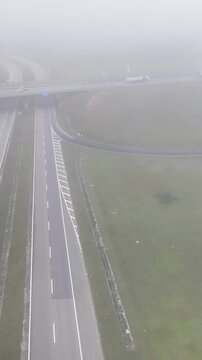 Nilo Maximo Highway near S&atilde;o Jos&eacute; dos Campos, S&atilde;o Paulo, Brazil. Establishing shot, aerial view.