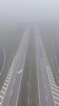 Nilo Maximo Highway near S&atilde;o Jos&eacute; dos Campos, S&atilde;o Paulo, Brazil. Establishing shot, aerial view.