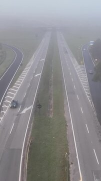 Nilo Maximo Highway near S&atilde;o Jos&eacute; dos Campos, S&atilde;o Paulo, Brazil. Establishing shot, aerial view.