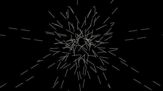 Luminous mirrored nerve network shimmers. 4k