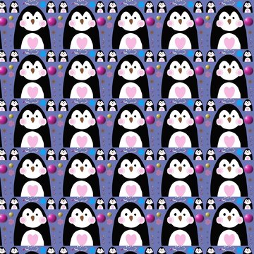 Pattern for folding a cute little penguin.