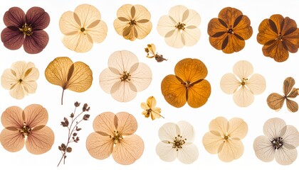 Fototapeta premium A collection of various dried flower arrangements.