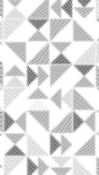 Abstract Geometric Halftone Triangle Pattern Background