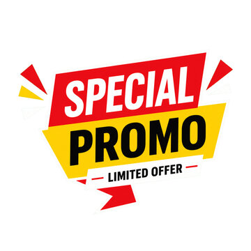 Special Promo Tagline Label Banner Clipart for Limited Offers