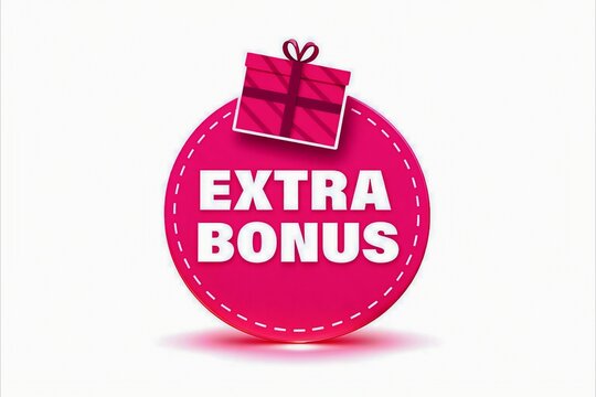 Extra bonus gift presentation with pink ribbon gift box on top