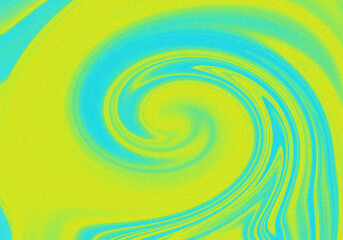 Naklejka premium Abstract swirl pattern with bright yellow and blue colors