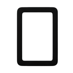 Fototapeta premium Blank black tablet screen device for digital display or app interface