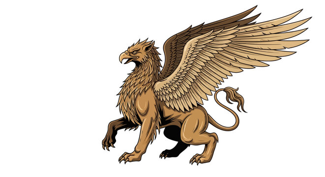 A mythical creature with lion and eagle features.