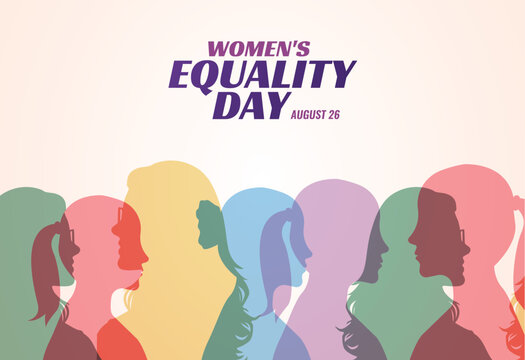 Women's Equality Day concept vector illustration background.