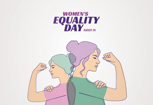Women's Equality Day concept vector illustration background.