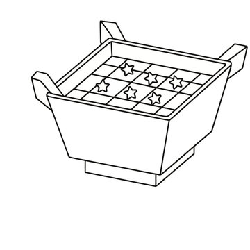 Star shaped ice cube tray