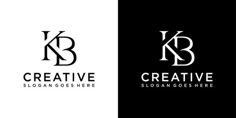 KB or BK initial letter logo design vector © Kurniawan