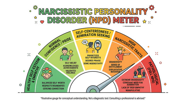 Narcissistic Personality Disorder (NPD) Meter Understanding Traits from Healthy Self-Esteem to Extreme Narcissism