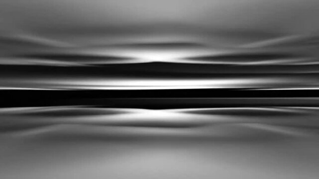 Dynamic grayscale abstract background with horizontal motion blur and wavy patterns, symbolizing data, speed, and technology.
