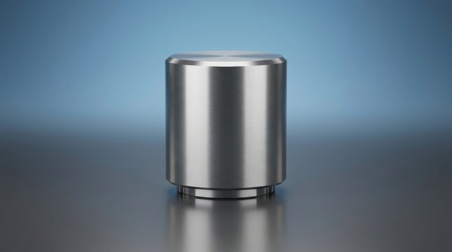 Calibration cylinder 3D render, cylindrical calibration standard, metrology reference artifact, dimensional verification component, laboratory inspection equipment, precision reference