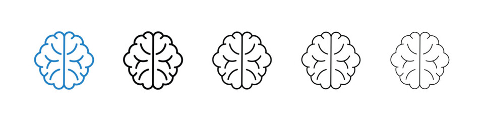 Fototapeta premium Brain icon vector illustrations series
