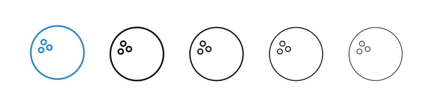 Bowling ball icon vector illustrations series