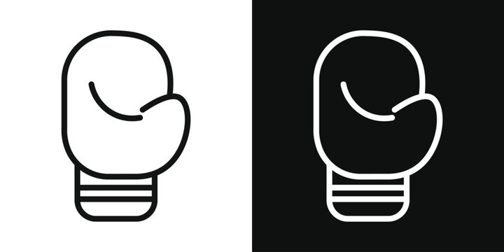 Boxing glove icon vector illustrations series