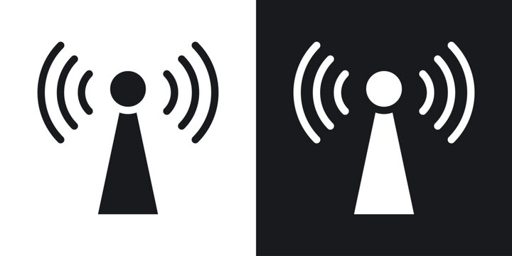 Broadcast icon vector illustrations series