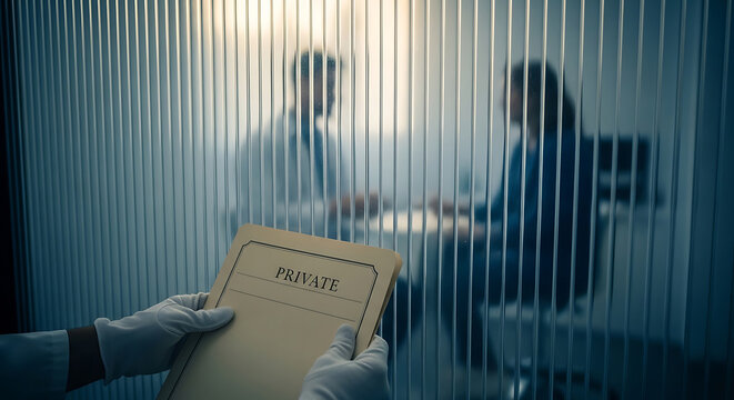 Ensuring medical privacy and confidentiality while handling a patient record folder under hipaa compliance regulations