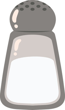 Cute salt shaker barbecue party elements vector collection