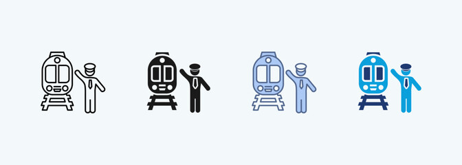 Conductor multiple style icon collection © Joko