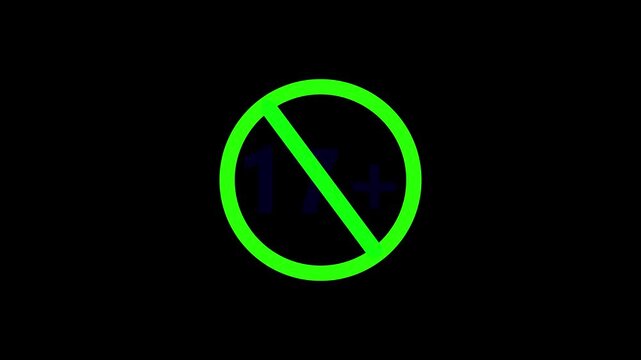 Animation cartoon Number 17 sign symbol motion graphics on white circle black background, Motion Graphic .