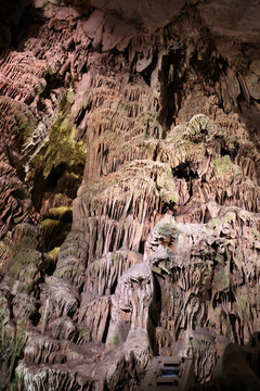 Fascinating limestone cave in the Upper Rock Nature Reserve of Gibraltar