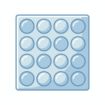 Pop It Fidget Toy, Sensory Bubble Toy, Stress Relief, Silicone Toy, Fun Game for Kids and Adults
