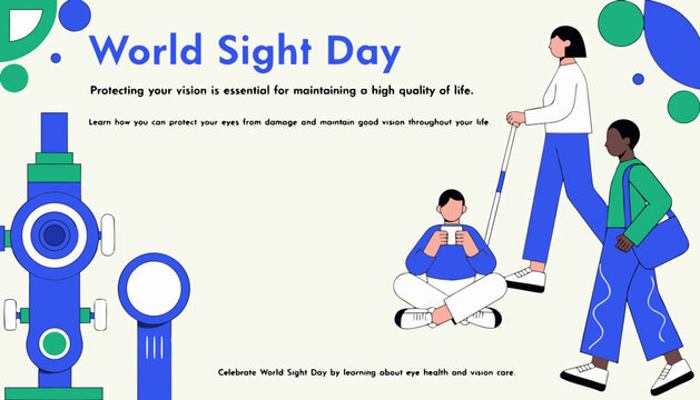 World Sight Day, vision awareness, eye health, blindness prevention, accessibility icons