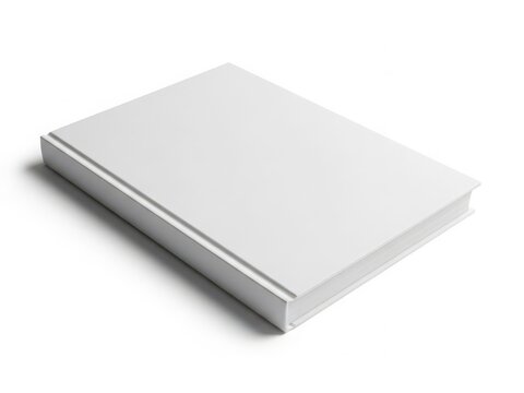 Minimalist white rectangular box on plain surface