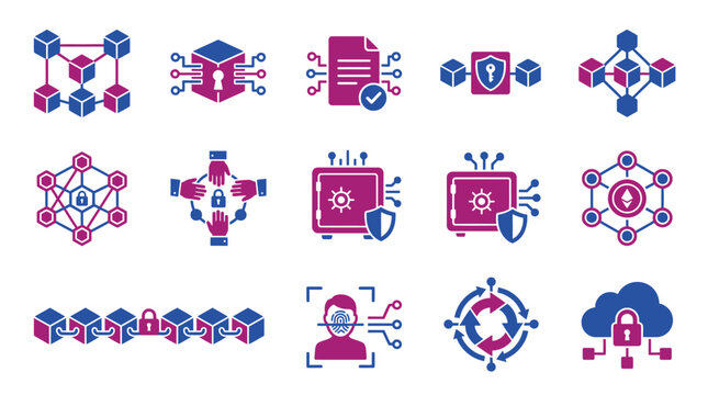 Technology icons for business communication.