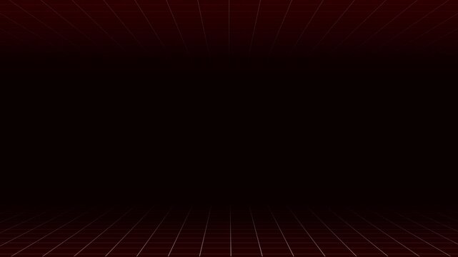 Animated white grid lines intersecting on black background. Dynamic digital graph motion texture for tech and science visuals.
