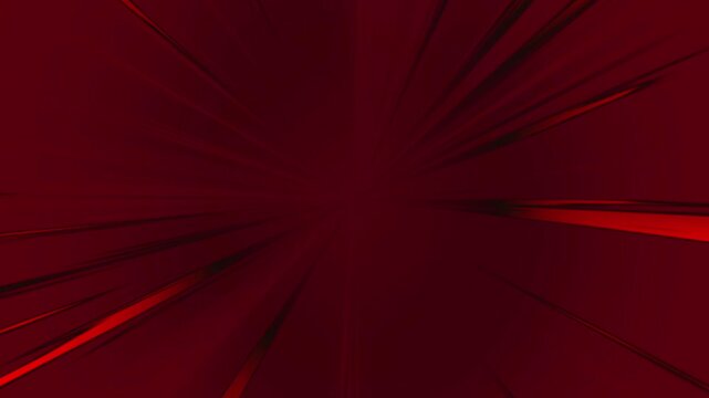 Dynamic red comic book speed lines explosion effect. Vibrant retro pop art motion burst background animation.