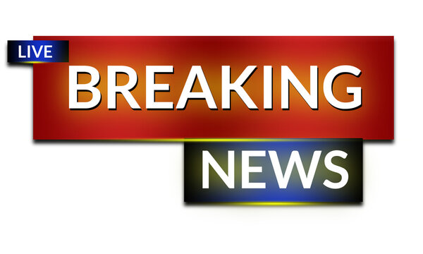 Modern Red Blue Live Breaking News Lower Third Broadcast Banner PNG., Premium Red and Blue Live News Lower Third Graphic Overlay