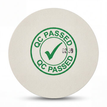 QC Passed Quality Control Stamp Seal Isolated on White (AI Generated)