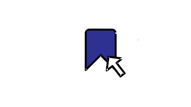 Minimalist UI Bookmark Save Content Icon and Favorite Button Animation Element