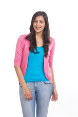 Obraz premium Portrait of woman smiling