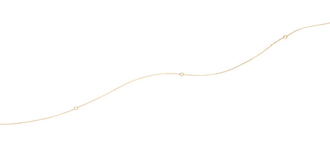 Fototapeta premium Delicate gold chain curving across a clean minimalist white background with necklace minimalist background delicate accessory precious aesthetic composition adornment conceptual backdrop