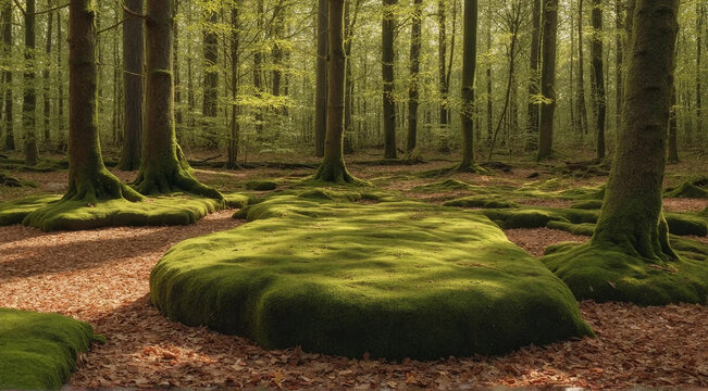 Mossy Sacred Forest Clearing