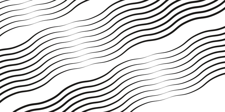 Waves line set. Wave ornament pattern. Set of wavy zigzag lines. Wave thin line background. Vector zigzag and wavy horizontal underline. Vector